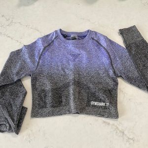 Gymshark long sleeve crop top